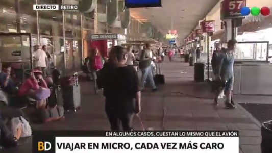 Viajar en micro es cada vez más caro