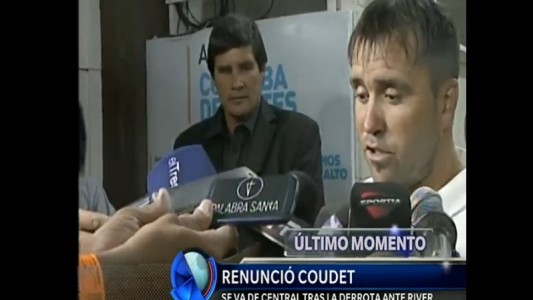 Vice de Rosario Central lamentó la renuncia de Coudet: "No tuvo la despedida que se merecía"
