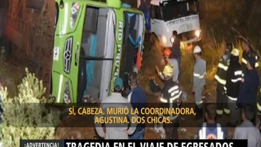 Tragedia en el viaje de egresados