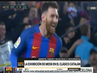 Un Messi imparable en el clásico catalán