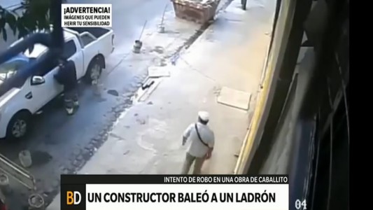 Sigue detenido el constructor que baleó a un ladrón en Caballito