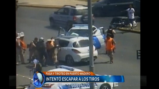 Fuga y tiroteo en Puerto Madero