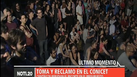 Toma y reclamo en el Conicet