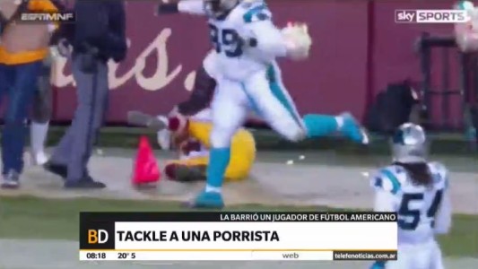 Video: tackle a una porrista