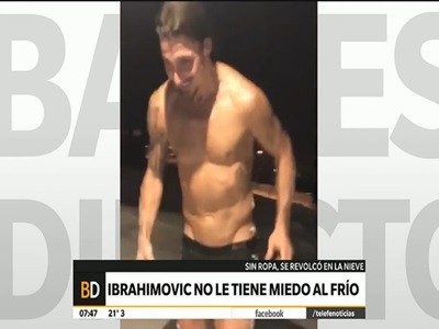 Ibrahimovic no le tiene miedo al frío