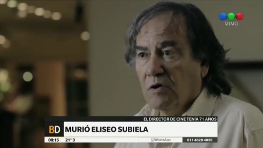 Murió el cineasta Eliseo Subiela