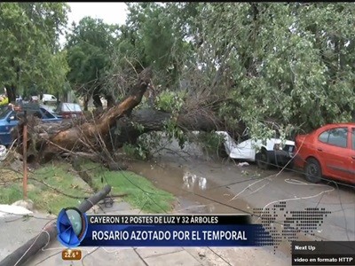 Anegamientos en Rosario