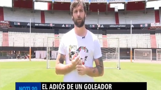En la cancha de River, Cavenaghi anunció su retiro del fútbol: "Estoy orgulloso de lo hecho aquí"