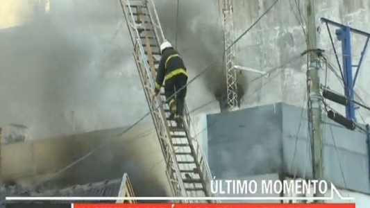 Incendio y pánico en Laferrere