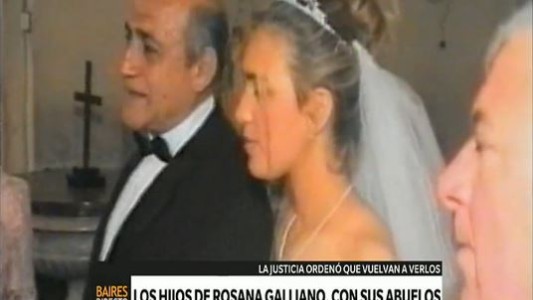 Los hijos de Rosana Galiano vuelven a ver a sus abuelos maternos
