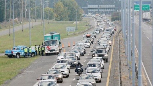 Intenso tránsito hacia la costa bonaerense