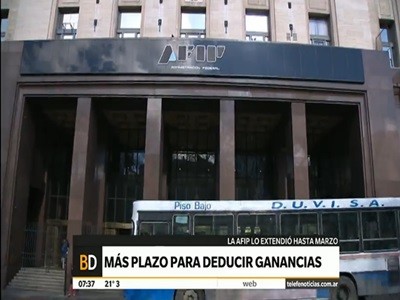 Más plazo para deducir ganancias