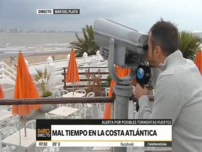 Mal tiempo en la costa atlántica
