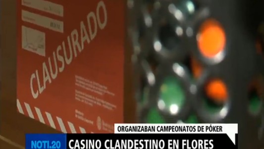 Casino clandestino en Flores