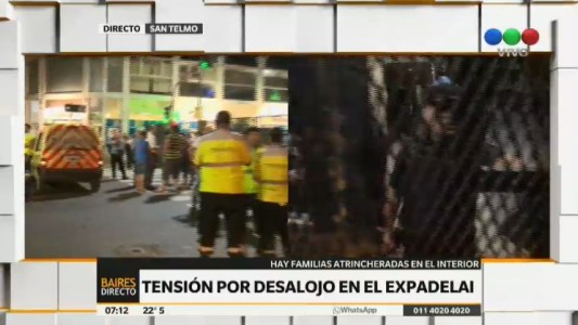 Operativo policial por inminente desalojo en San Telmo