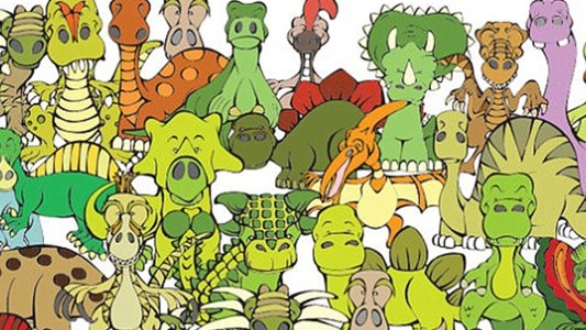 Nuevo desafío viral: ¿podés encontrar a la tortuga entre los dinosaurios?