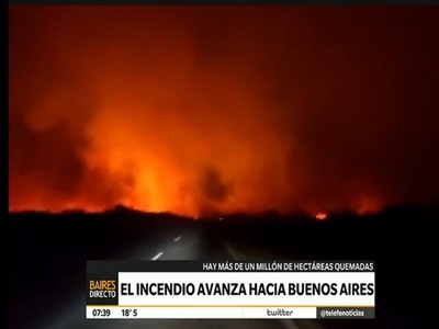 El fuego de La Pampa avanza a Buenos Aires