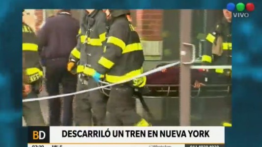 Decenas de heridos al descarrilar un tren en Brooklyn