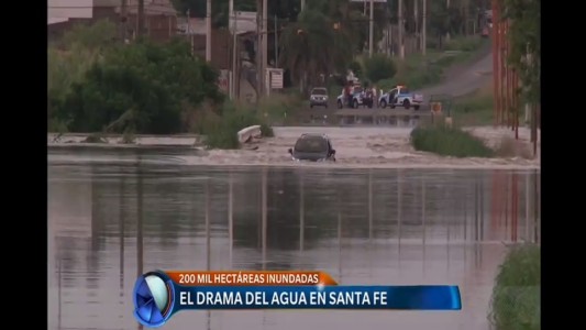 El drama del agua en Santa Fe: 200 mil hectáreas