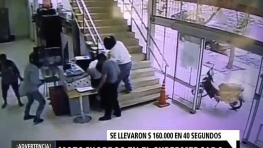 Motochorros en el supermercado