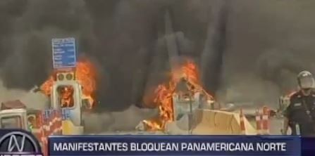 Violentos incidentes en Lima por el aumento del peaje