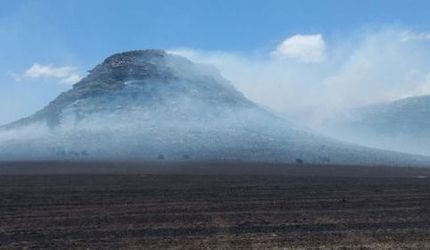 Incendio destruyó toda la vegetación de una sierra en Balcarce