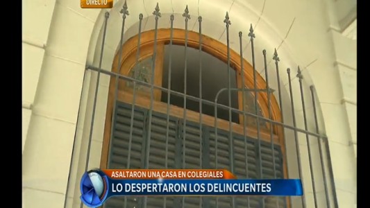Lo despertaron los delincuentes