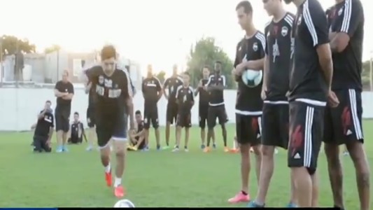 Pateando con Maradona