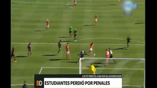 Estudiantes perdió por penales ante el Leverkusen