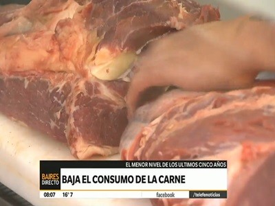 Bajó el consumo de carne