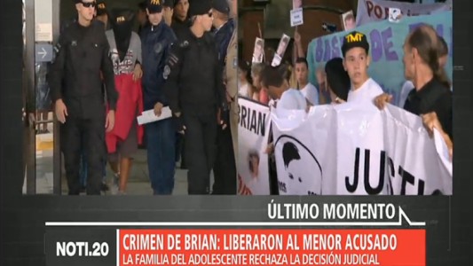 Quedó libre el menor acusado por el crimen de Brian