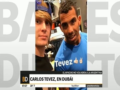 Carlos Tévez en Dubái