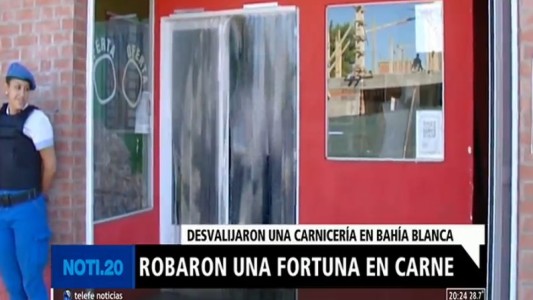 Robaron una fortuna en carne