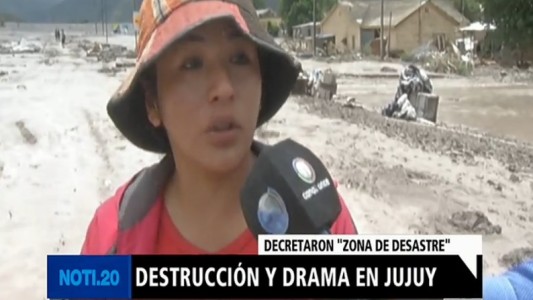 Destrucción y drama en Jujuy