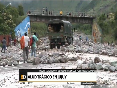 Jujuy, zona de desastre