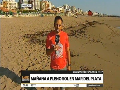 Naturaleza y suciedad en las playas de Mar del Plata