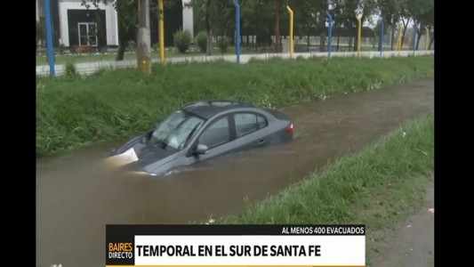 Temporal en Santa Fe: la ruta 9 está cortada en forma parcial