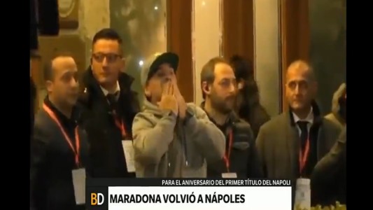 Maradona volvió Nápoles: "Después de 30 años sigo con el mismo amor"