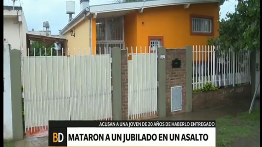 Asesinaron a un jubilado y acusan a una joven de haberlo entregado