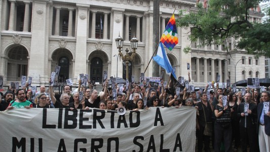 Movilización a un año de la detención de Milagro Sala