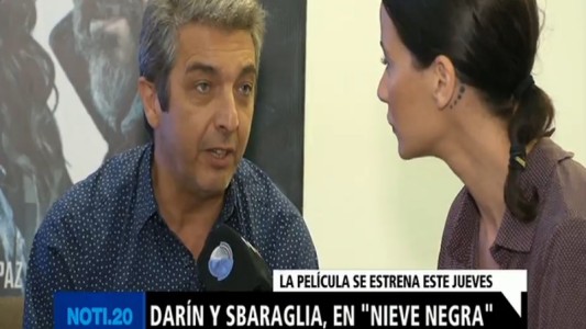 Darín y Sbaraglia, en "Nieve negra"