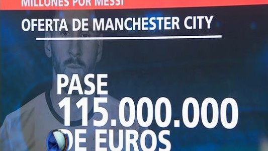 El Manchester City ofrecería 115 millones de euros por Lionel Messi