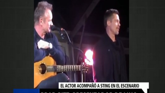 Brad Pitt, presentador de lujo