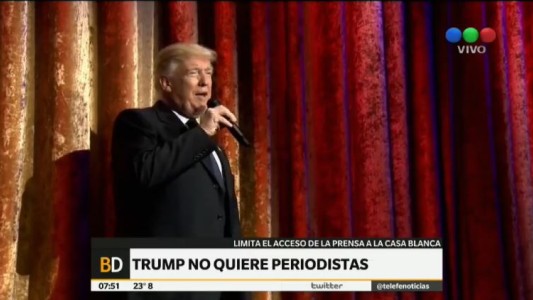 Trump no quiere periodistas en la Casa Blanca