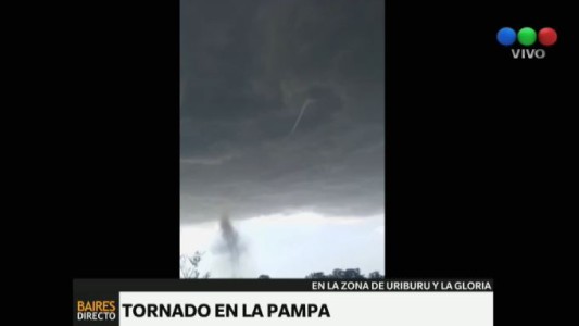 Se registró un tornado en La Pampa