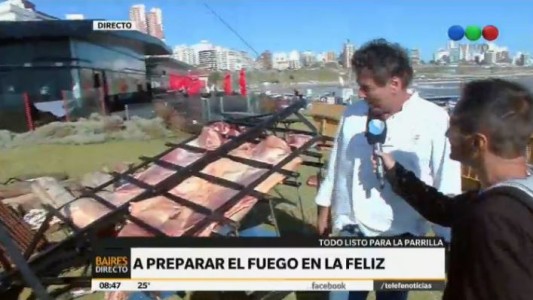 Un asado para 300 personas en La Feliz
