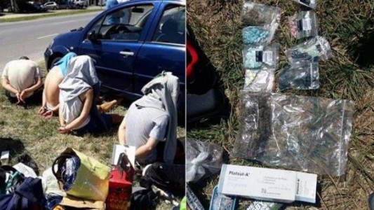 Operativo antidroga en ruta 2: más de 100 pastillas secuestradas