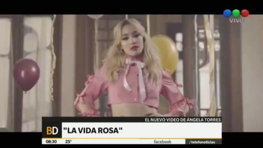 Ángela Torres presentó su primer videoclip como cantante