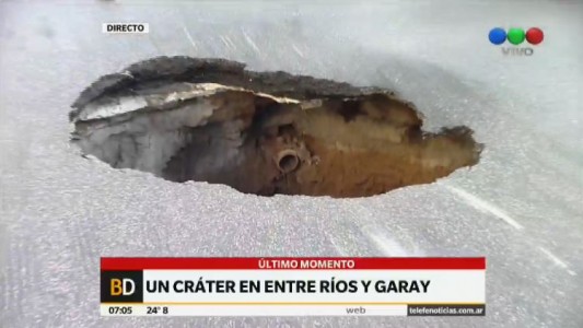 Pozo gigante en Constitución
