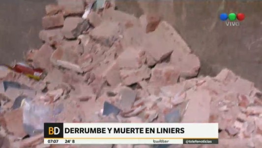 Derrumbe en Liniers: un obrero muerto
